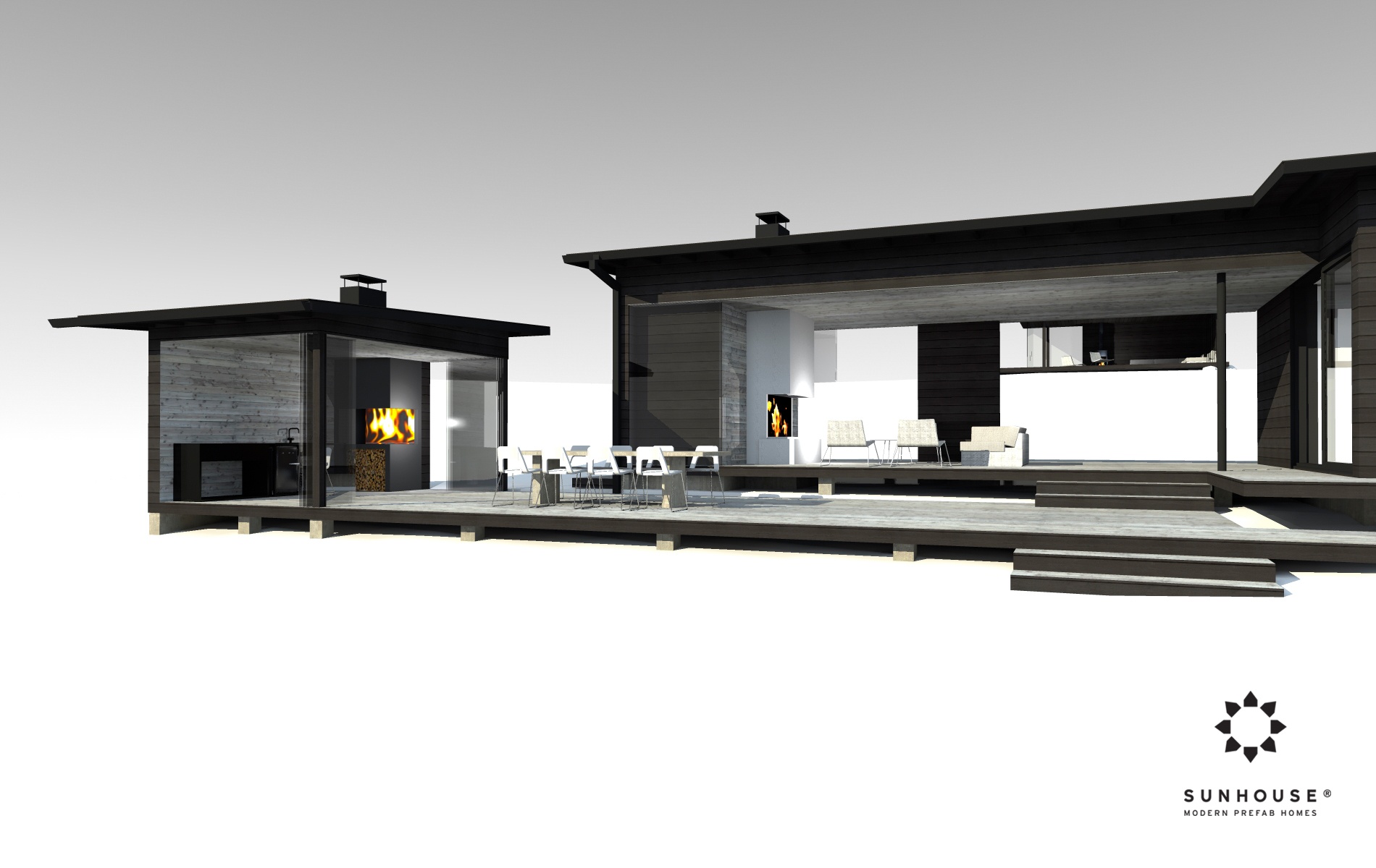 Sunhouse S1412 - Moderni vapaa-ajan asunto-1