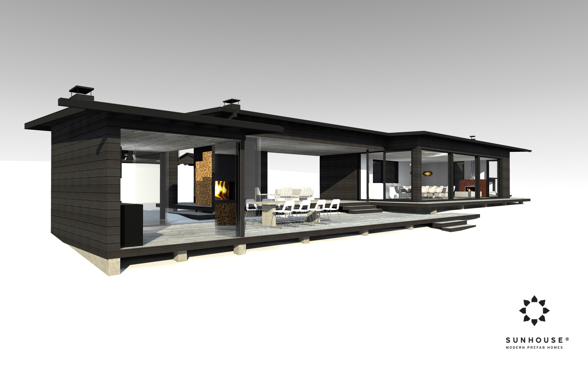 Sunhouse S1412 - Moderni vapaa-ajan asunto-2