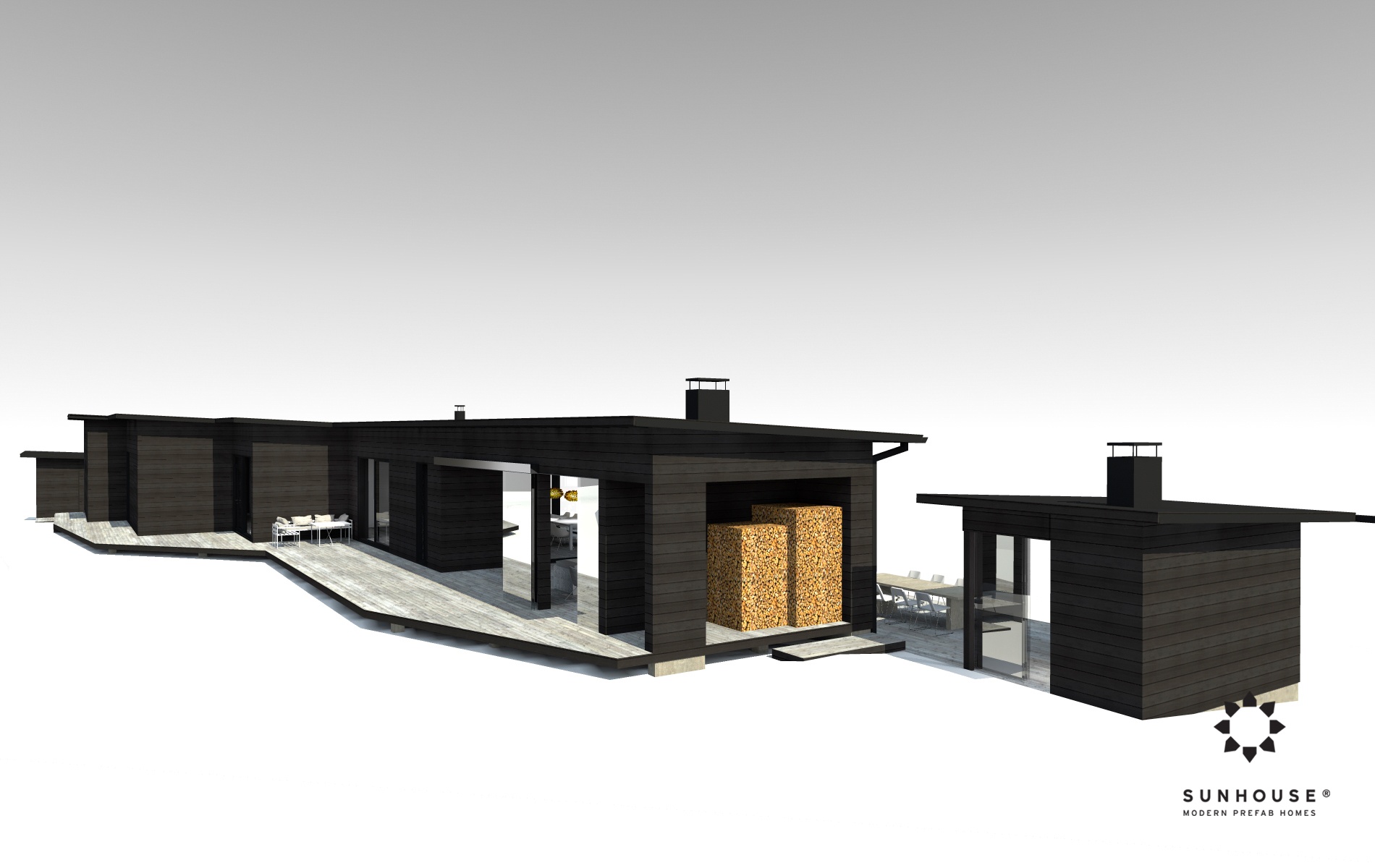 Sunhouse S1412 - Moderni vapaa-ajan asunto-3