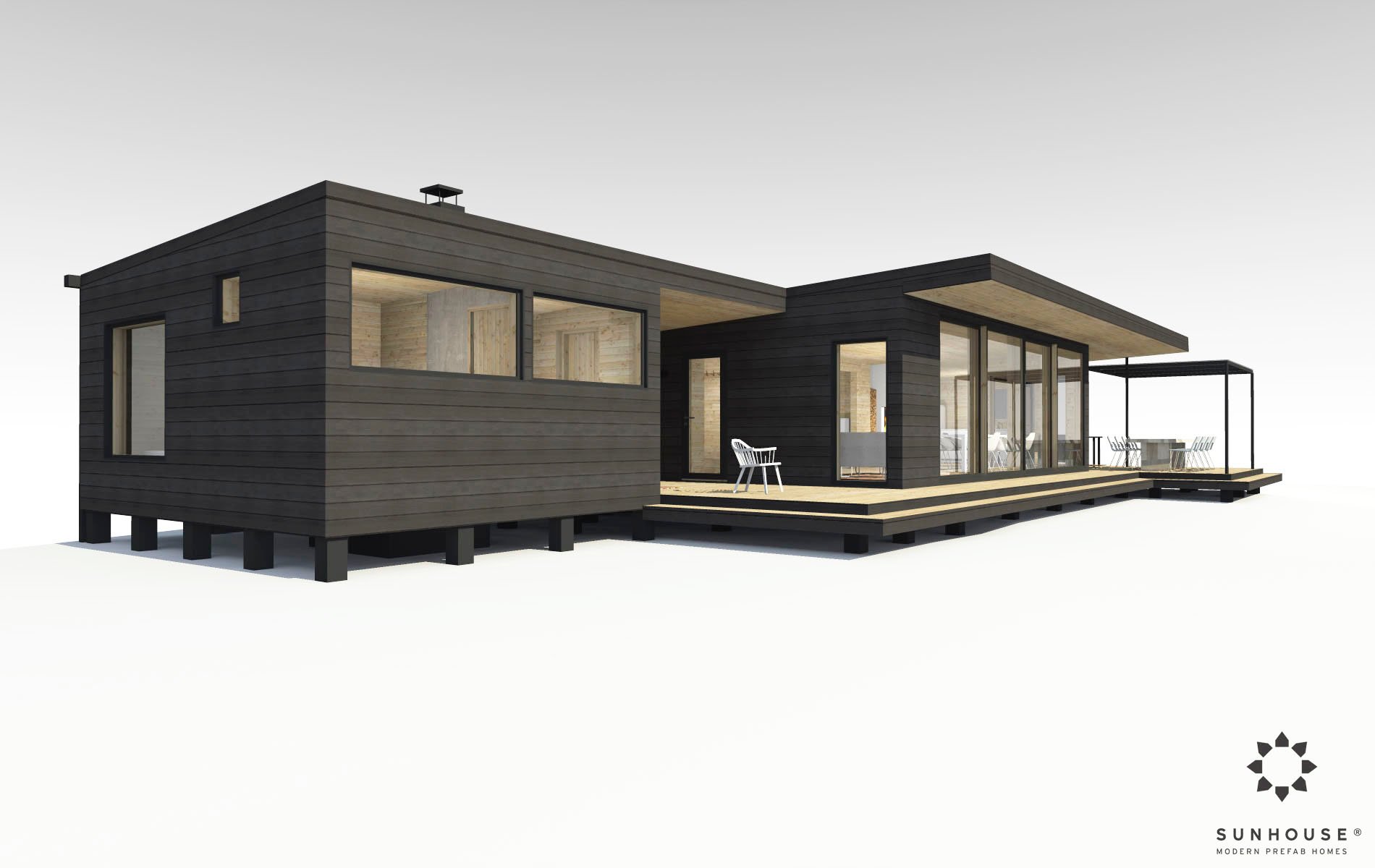 Sunhouse moderni huvila S1419_ulkoa (1)