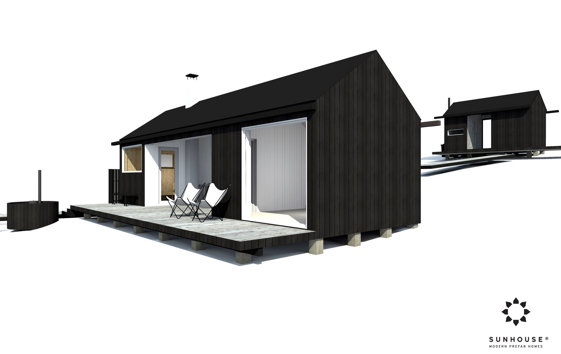 Sunhouse moderni sauna S1601 (3)