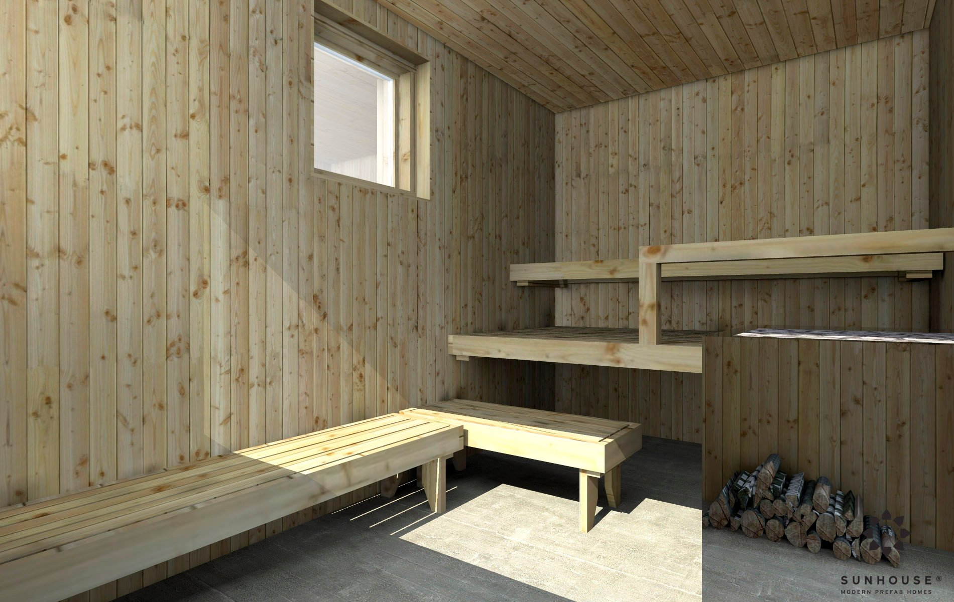 Sunhouse moderni sauna S1601 (4)