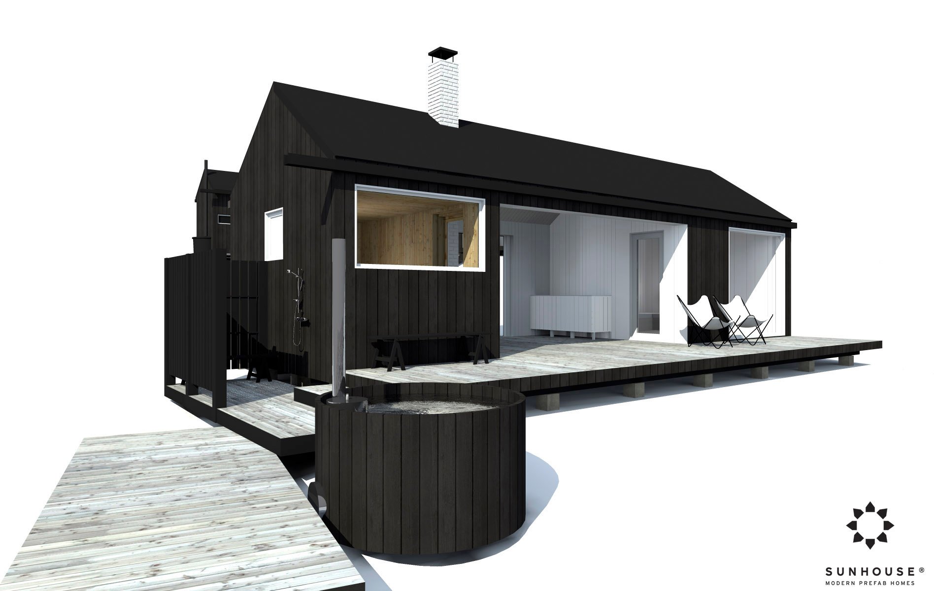 Sunhouse moderni sauna S1601 (9)