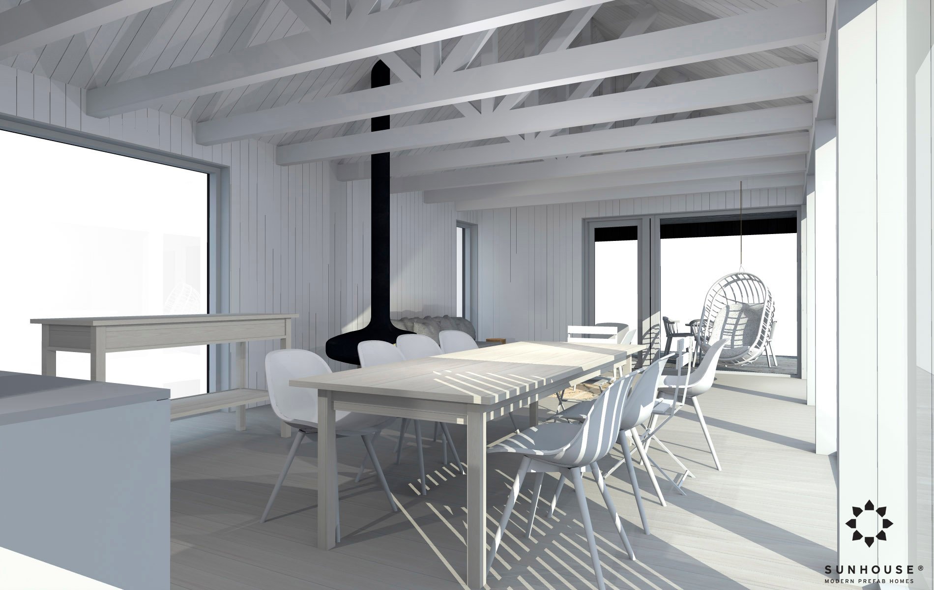 Sunhouse S1601 moderni mökki