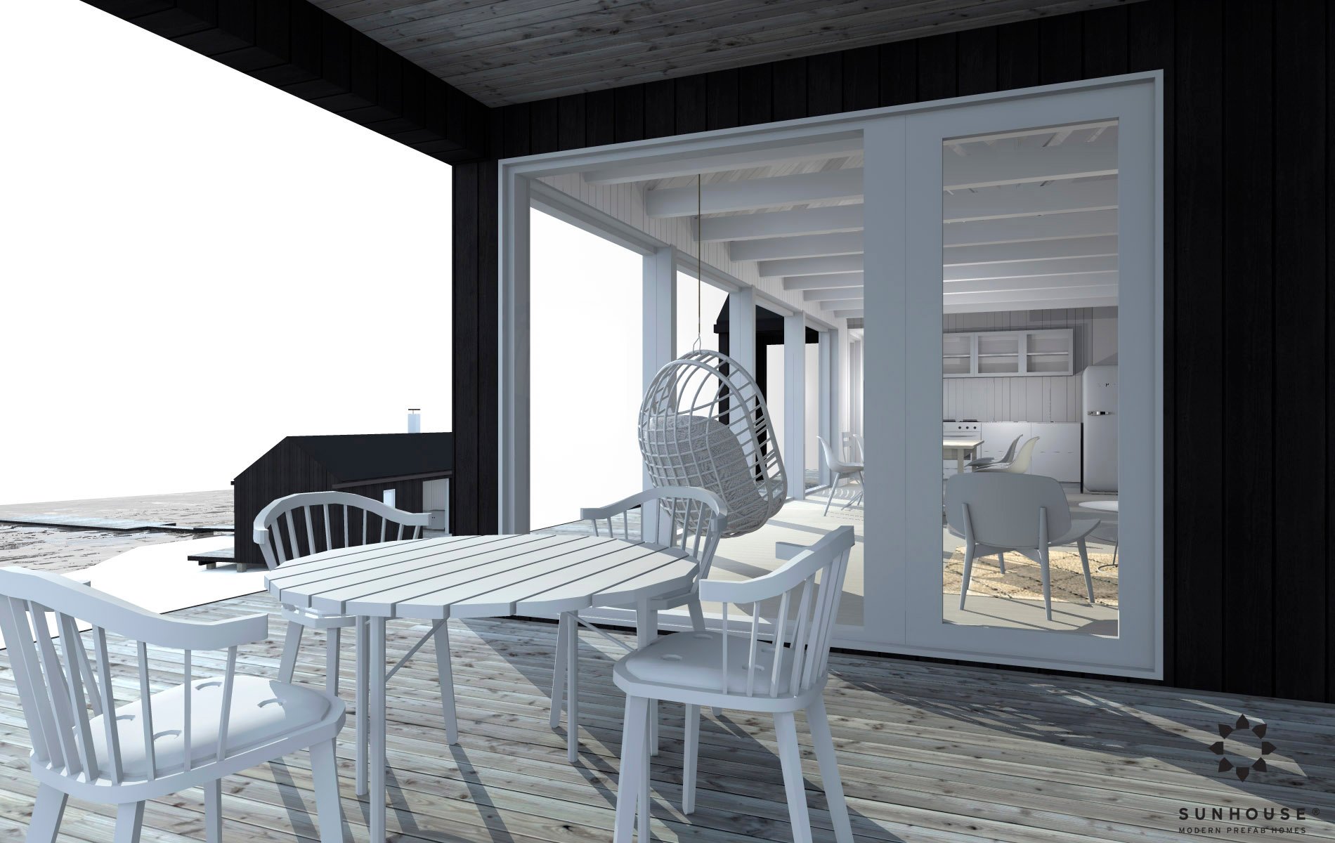 Sunhouse S1601 moderni mökki