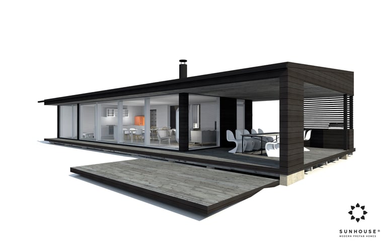 Arkkitehdin suunnittelema talo S1629