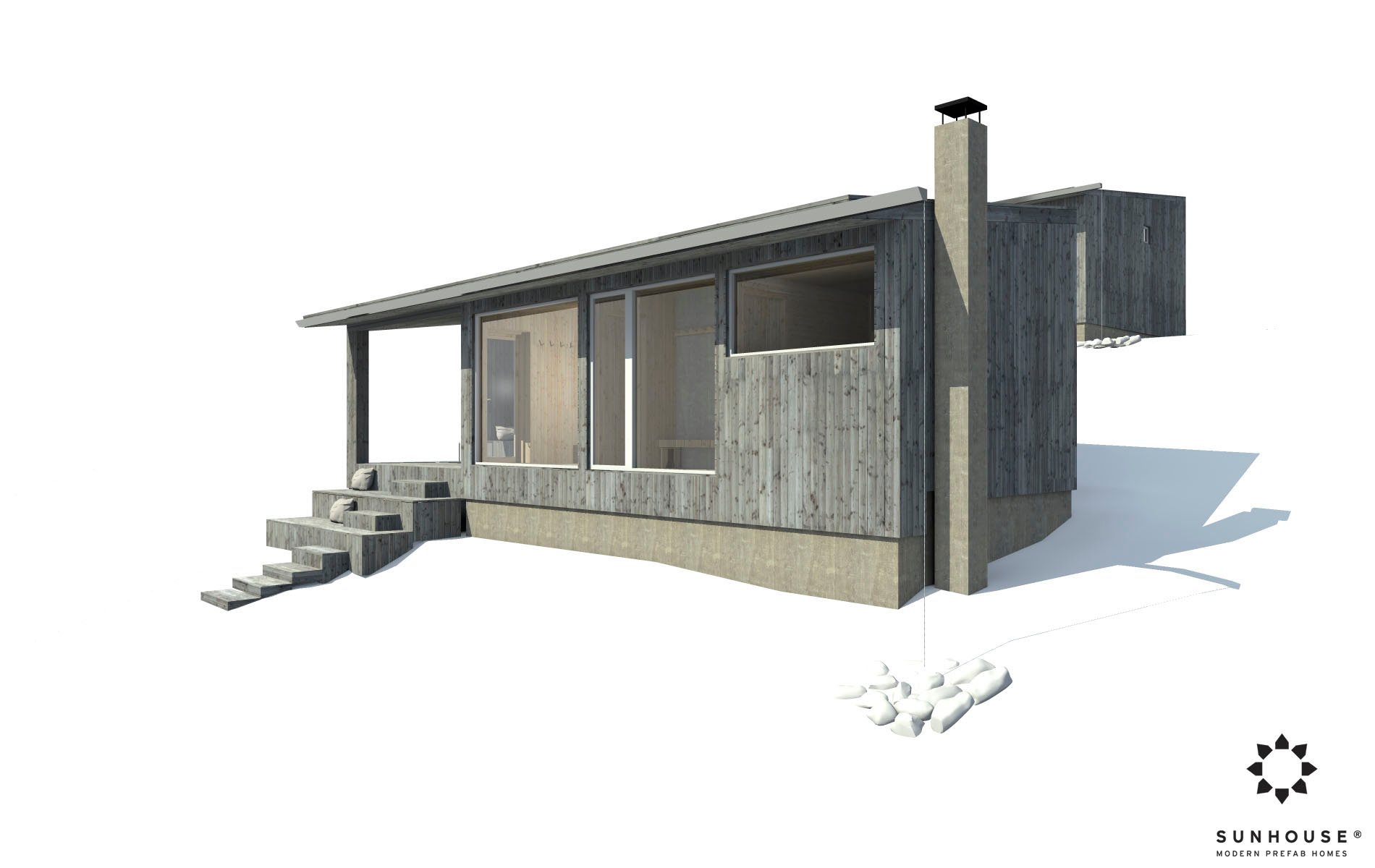 Sunhouse moderni sauna S1722_ulkoa (5)
