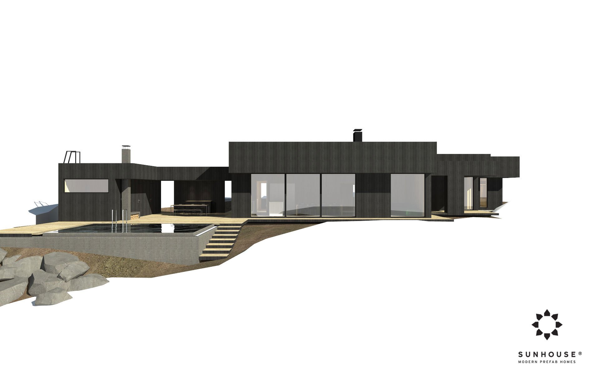 Sunhouse S190100 - Moderni omakotitalo