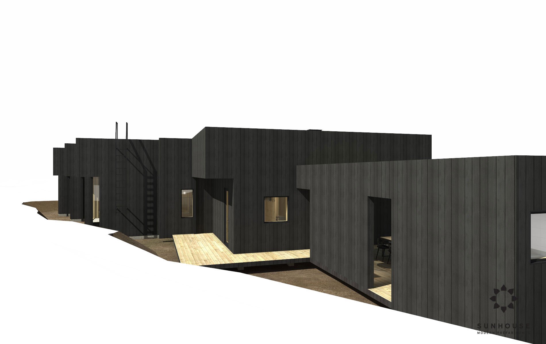 Sunhouse S190100 - Moderni omakotitalo