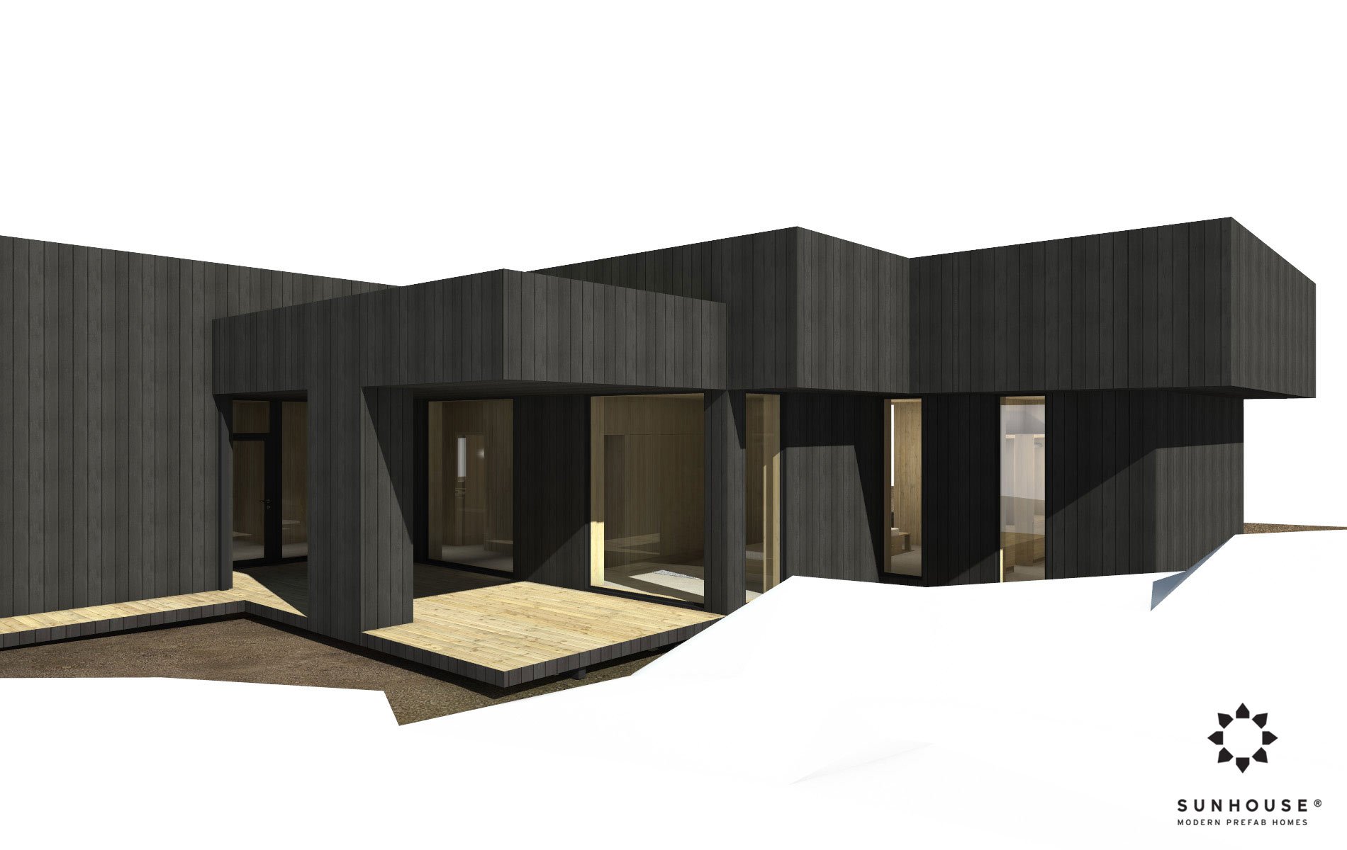 Sunhouse S190100 - Moderni omakotitalo