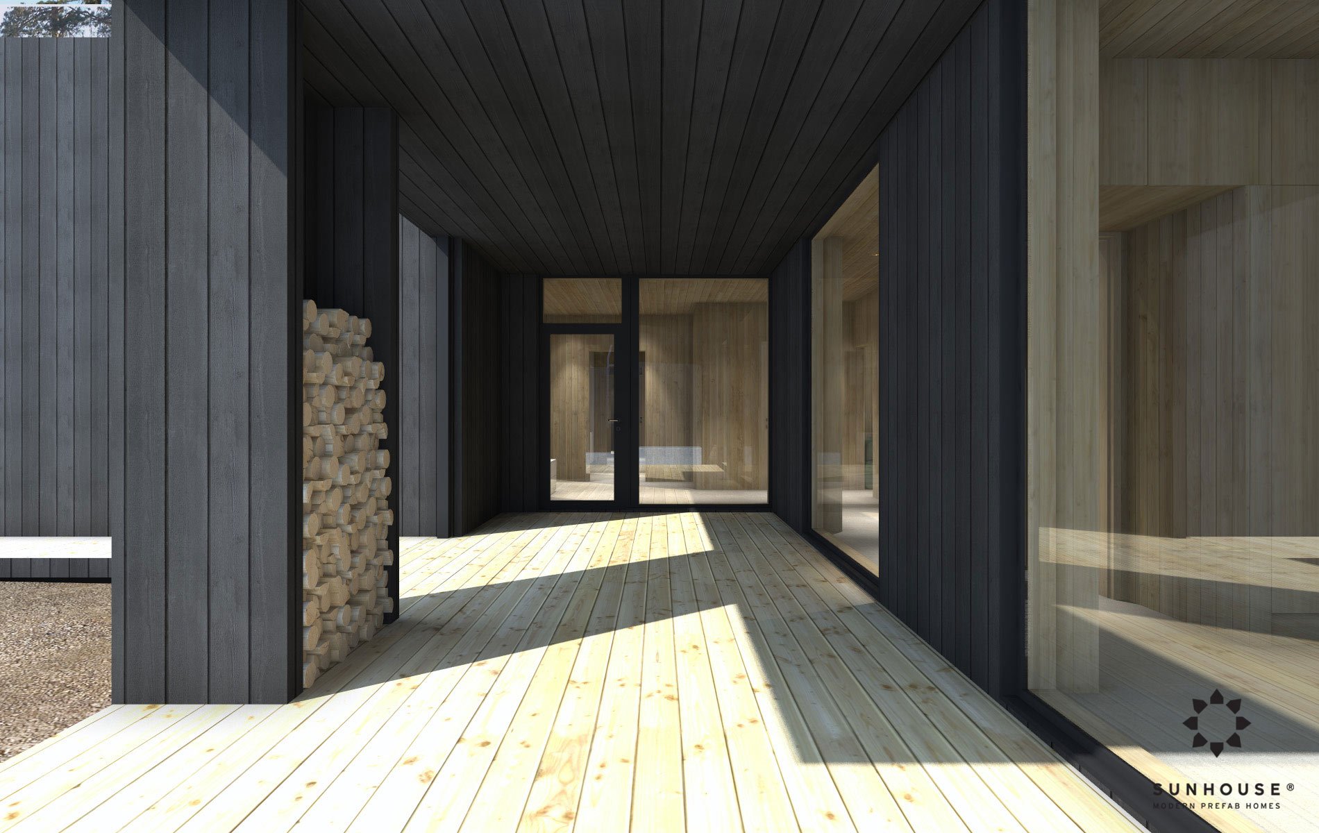 Sunhouse S190100 - Moderni omakotitalo