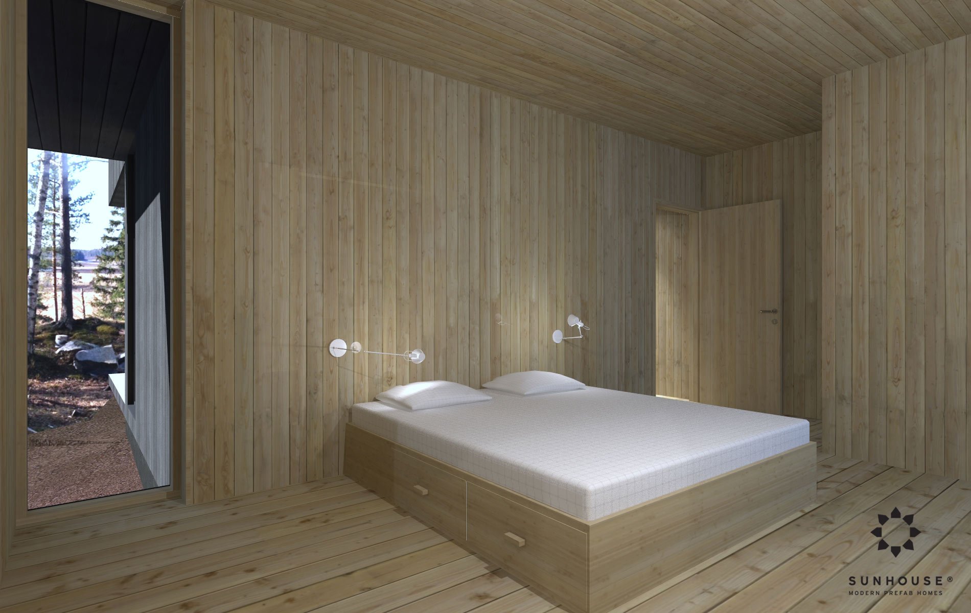 Sunhouse S190100 - Moderni omakotitalo
