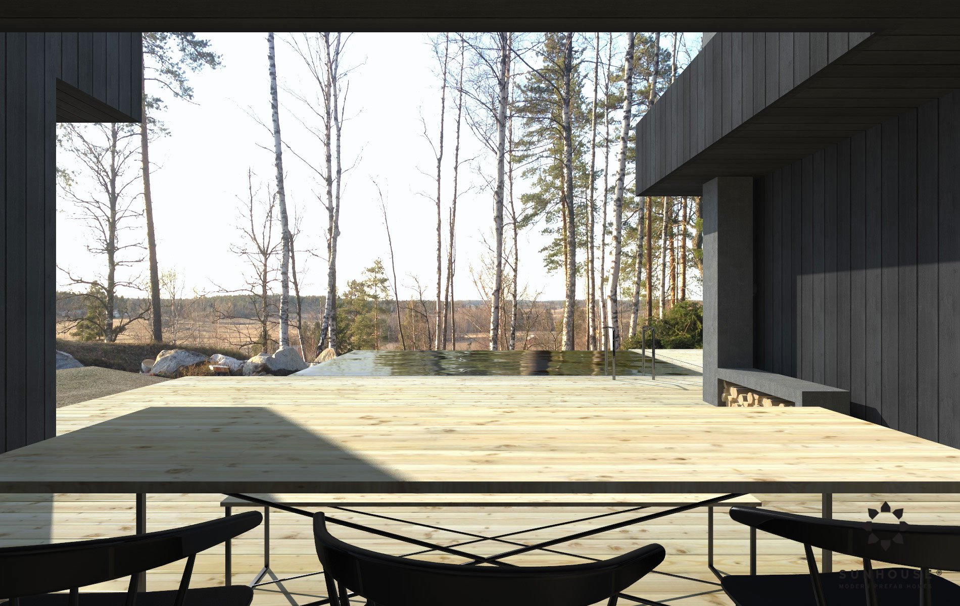 Sunhouse S190100 - Moderni omakotitalo