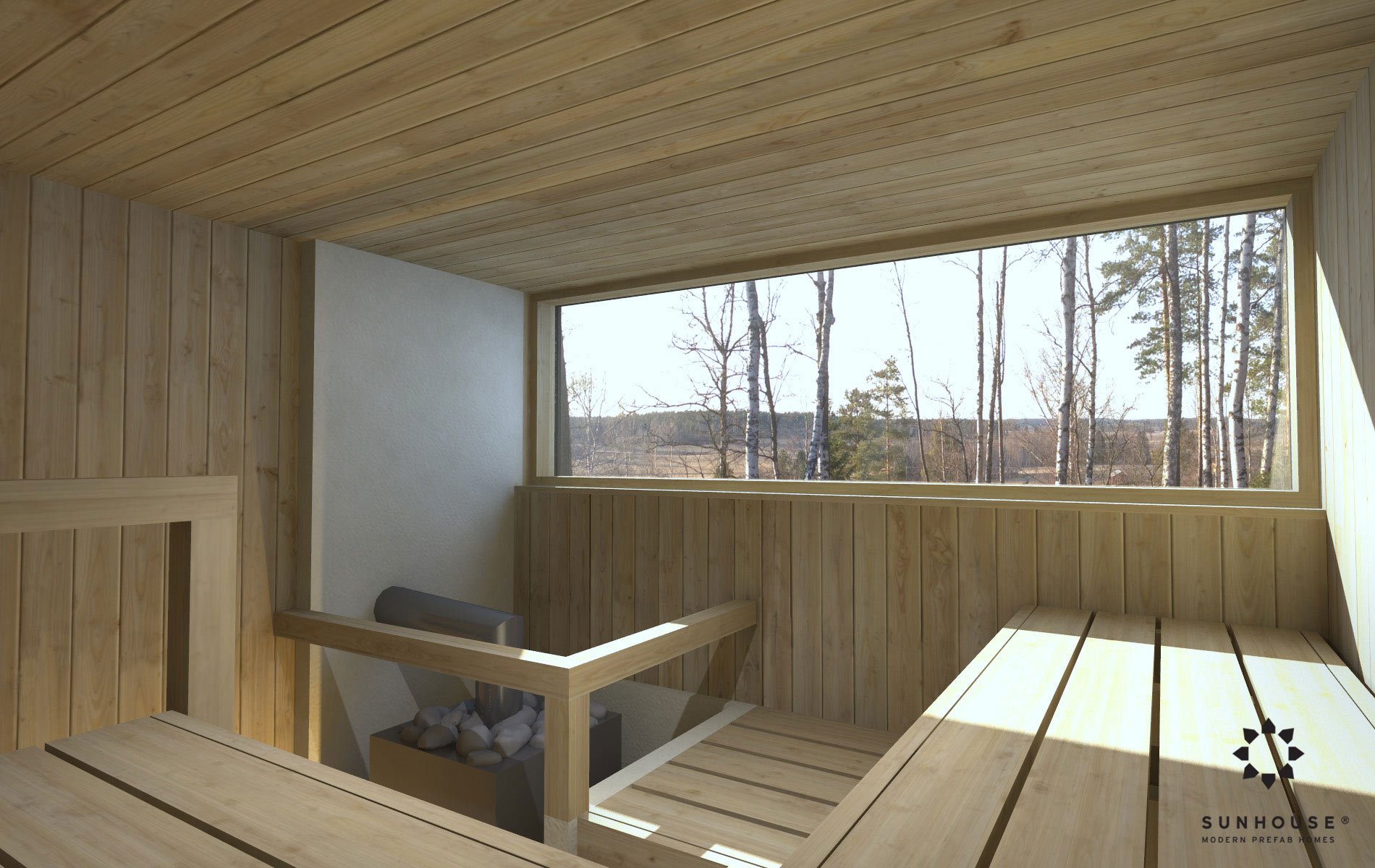 Sunhouse S190100 - Moderni omakotitalo