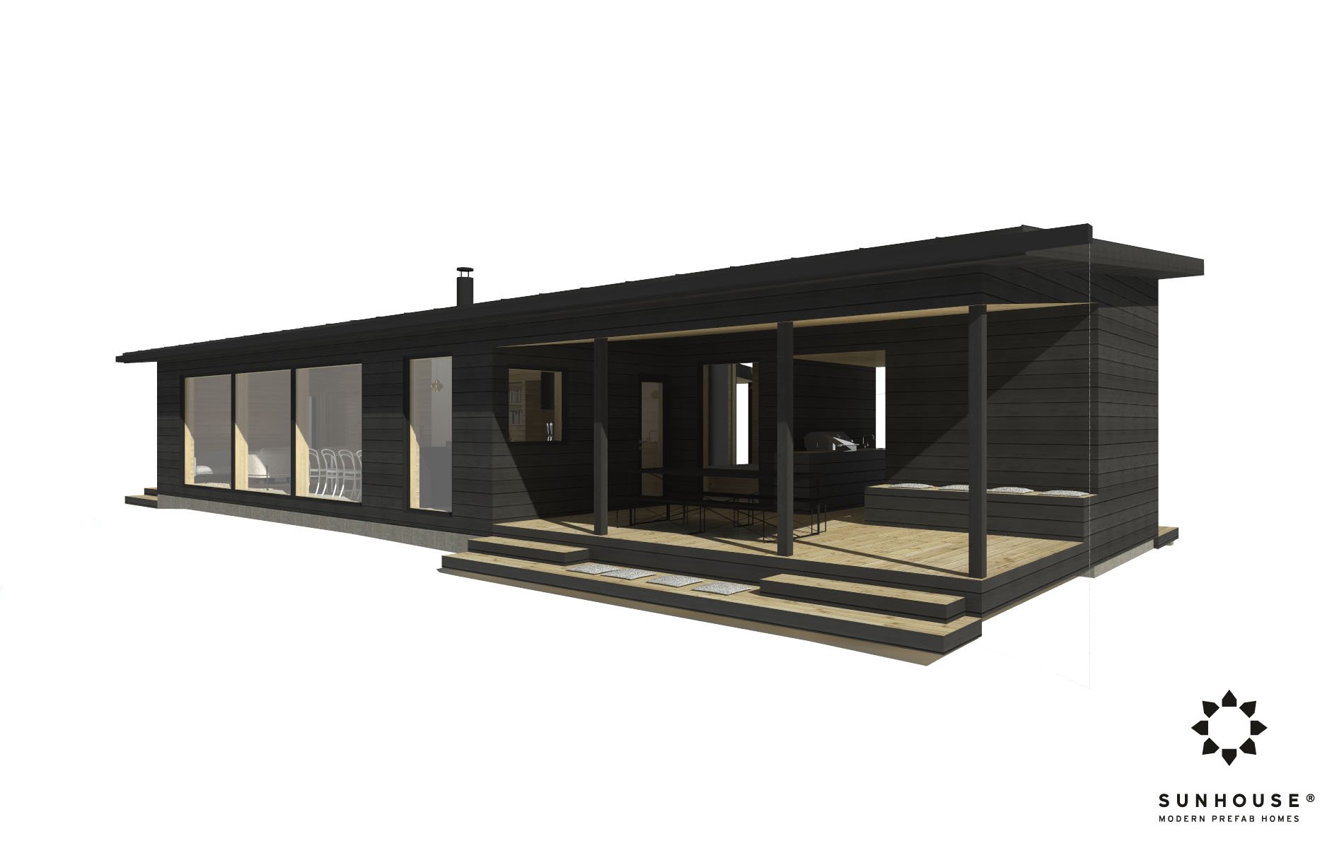 Sunhouse S190161 - Moderni mökki
