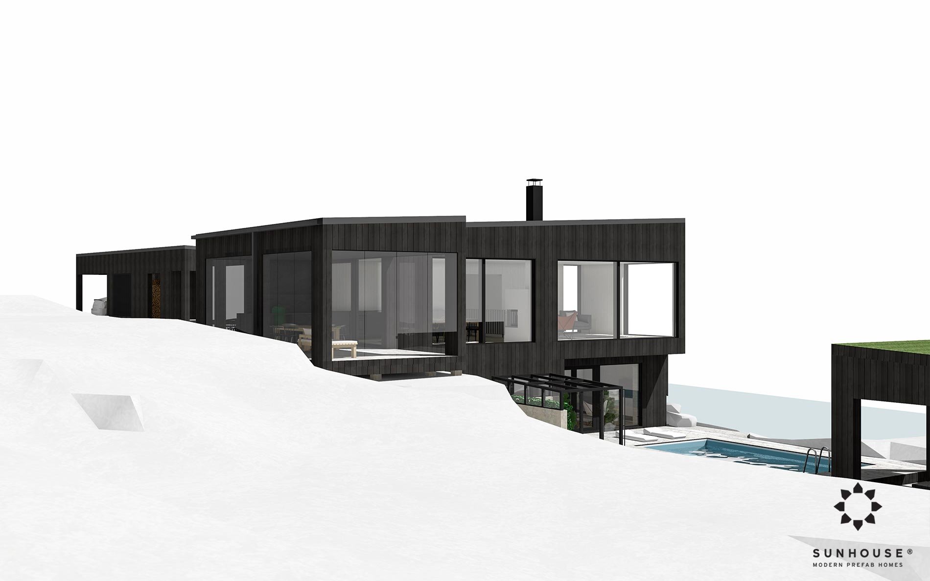 Sunhouse S200268 - Moderni puutalo