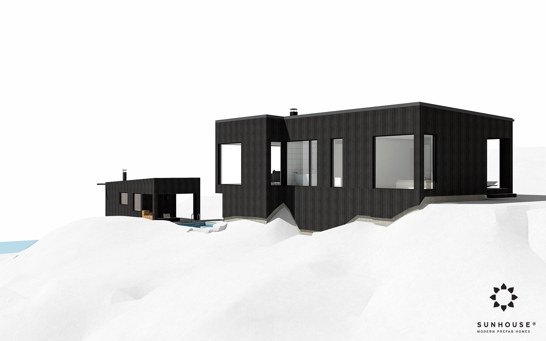 Sunhouse S200268 - Moderni puutalo