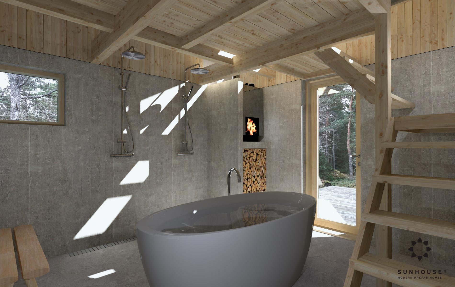 Sunhouse S200340 - Moderni omakotitalo