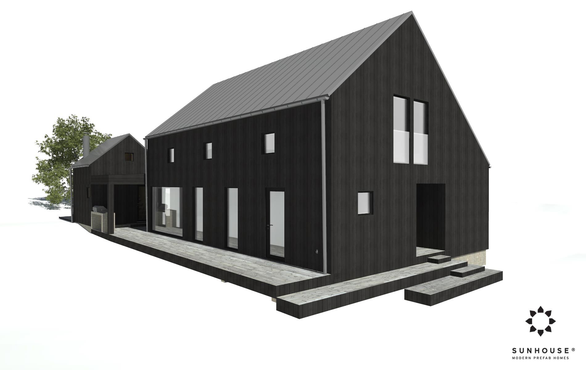 Sunhouse S200340 - Moderni omakotitalo