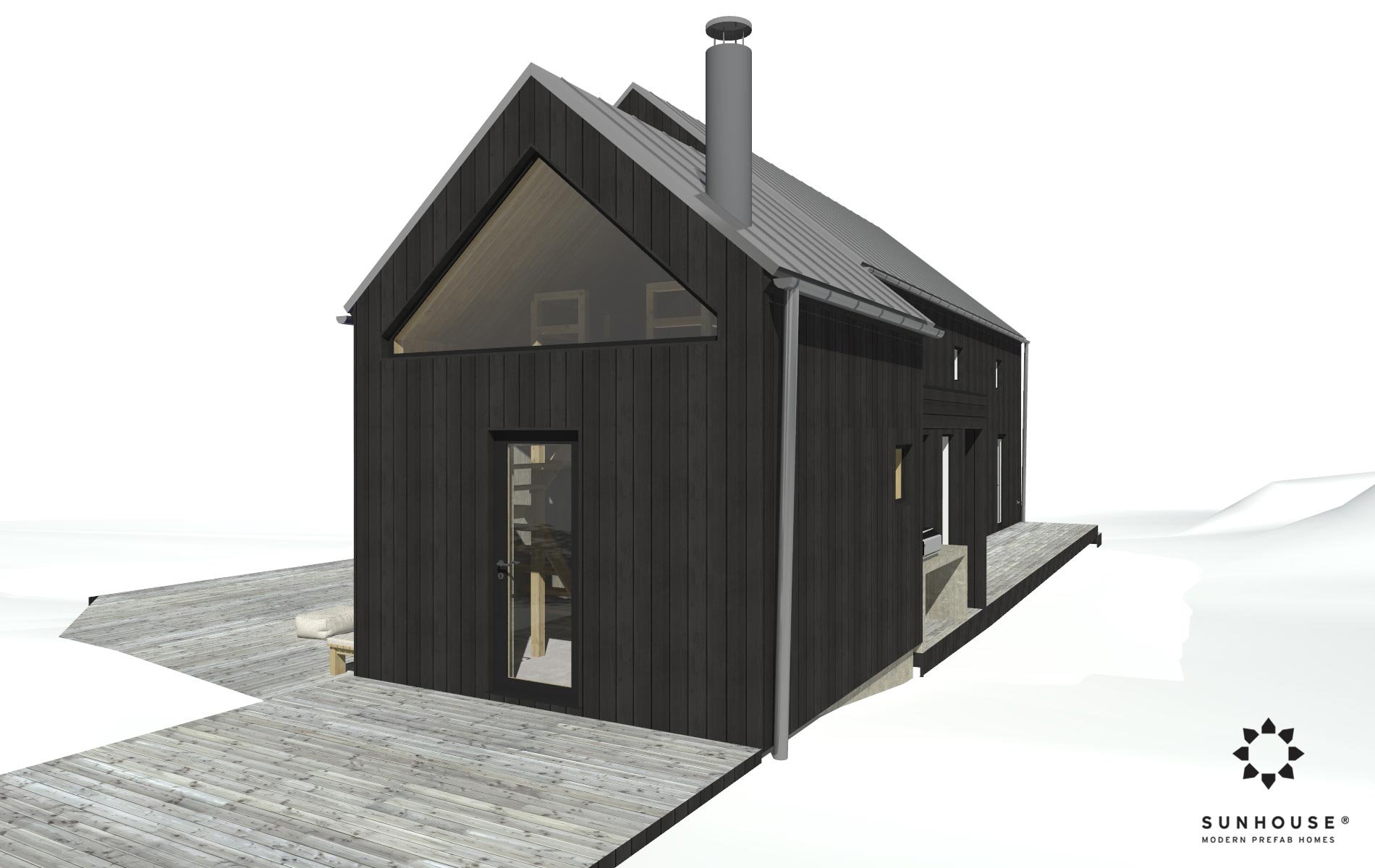 Sunhouse S200340 - Moderni omakotitalo