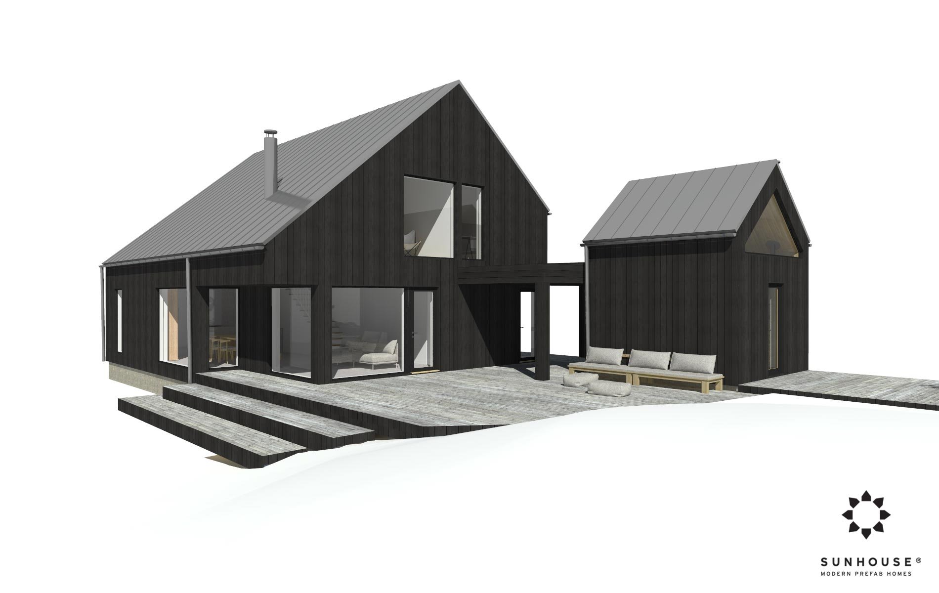 Sunhouse S200340 - Moderni omakotitalo