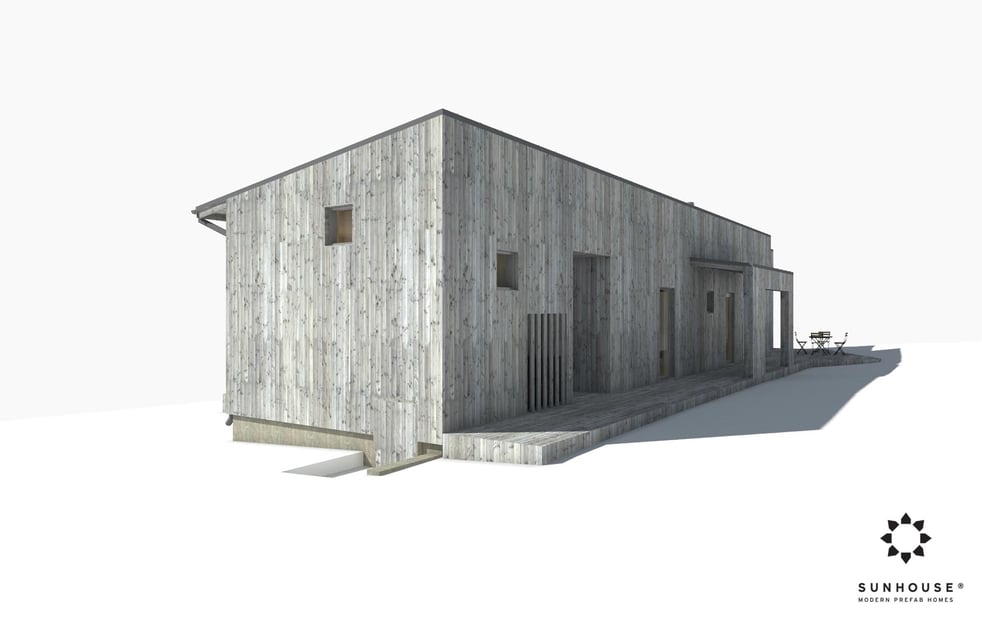 Sunhouse S230607 - Kaksiosainen vapaa-ajan-asunto