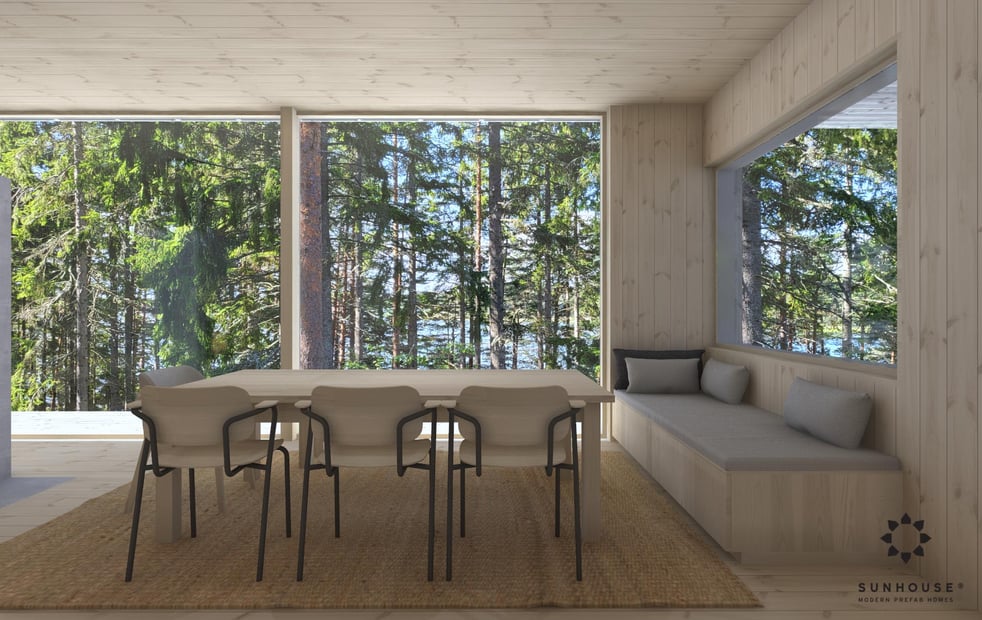 Sunhouse S230607 - Kaksiosainen vapaa-ajan-asunto