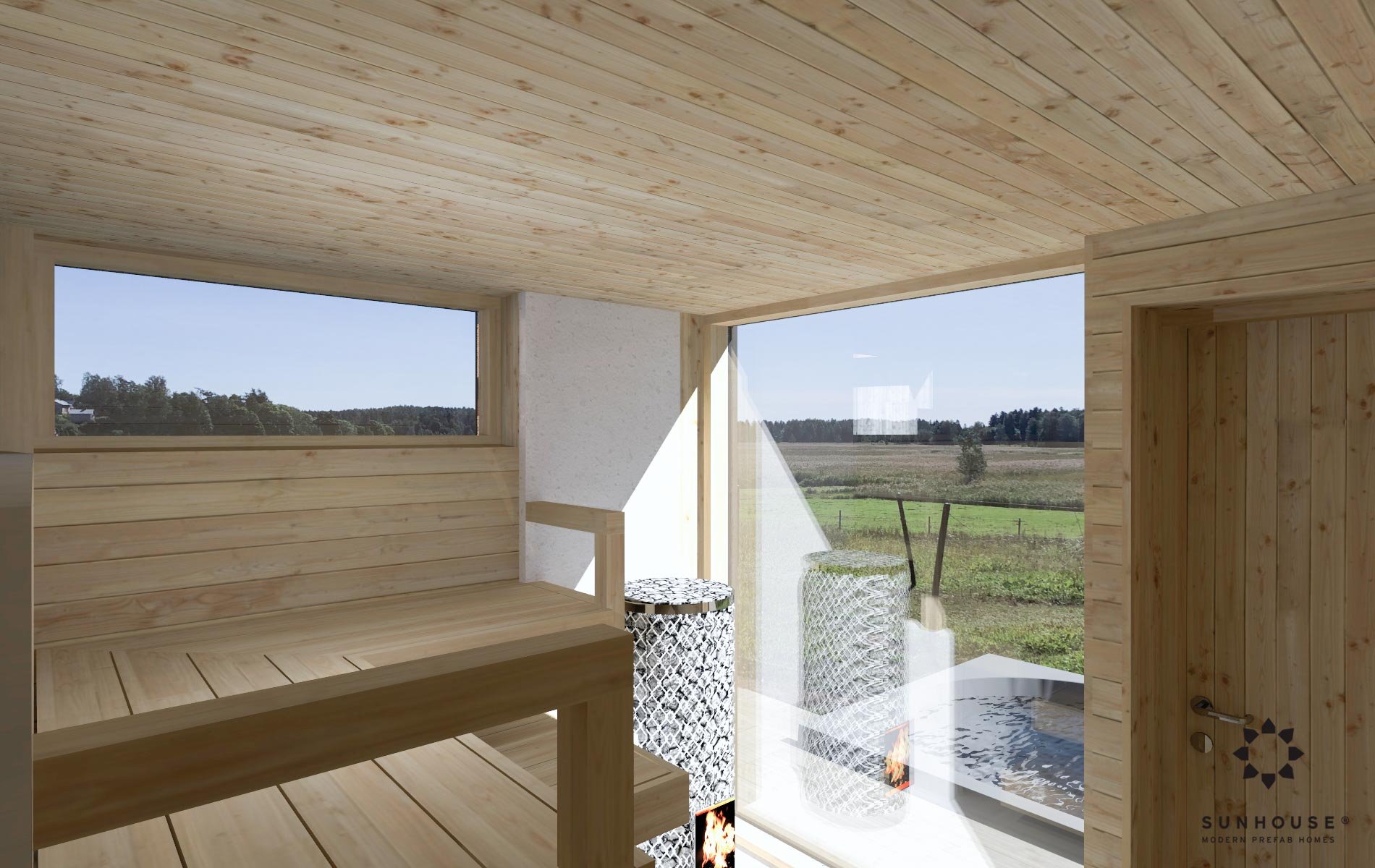 Sunhouse S200296 - Moderni puutalo