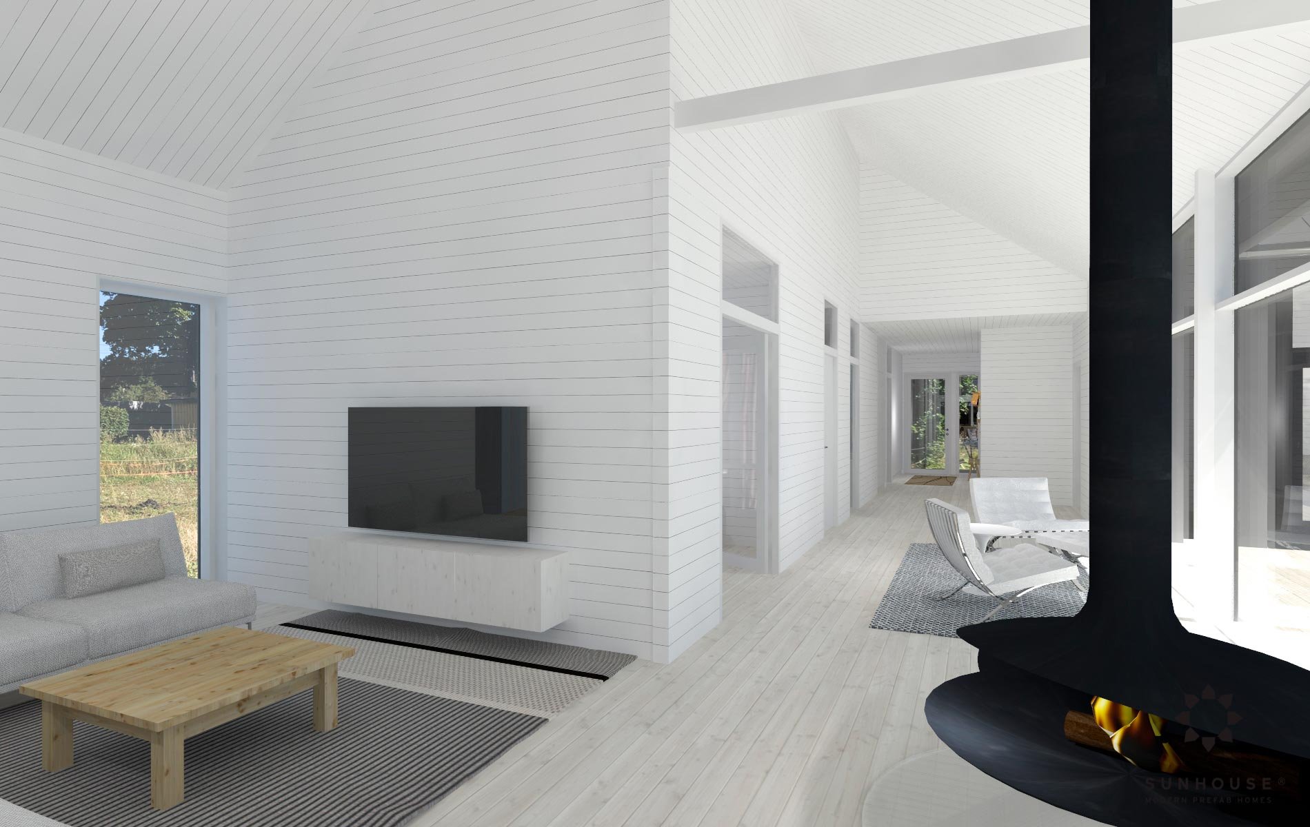 Sunhouse S200296 - Moderni puutalo