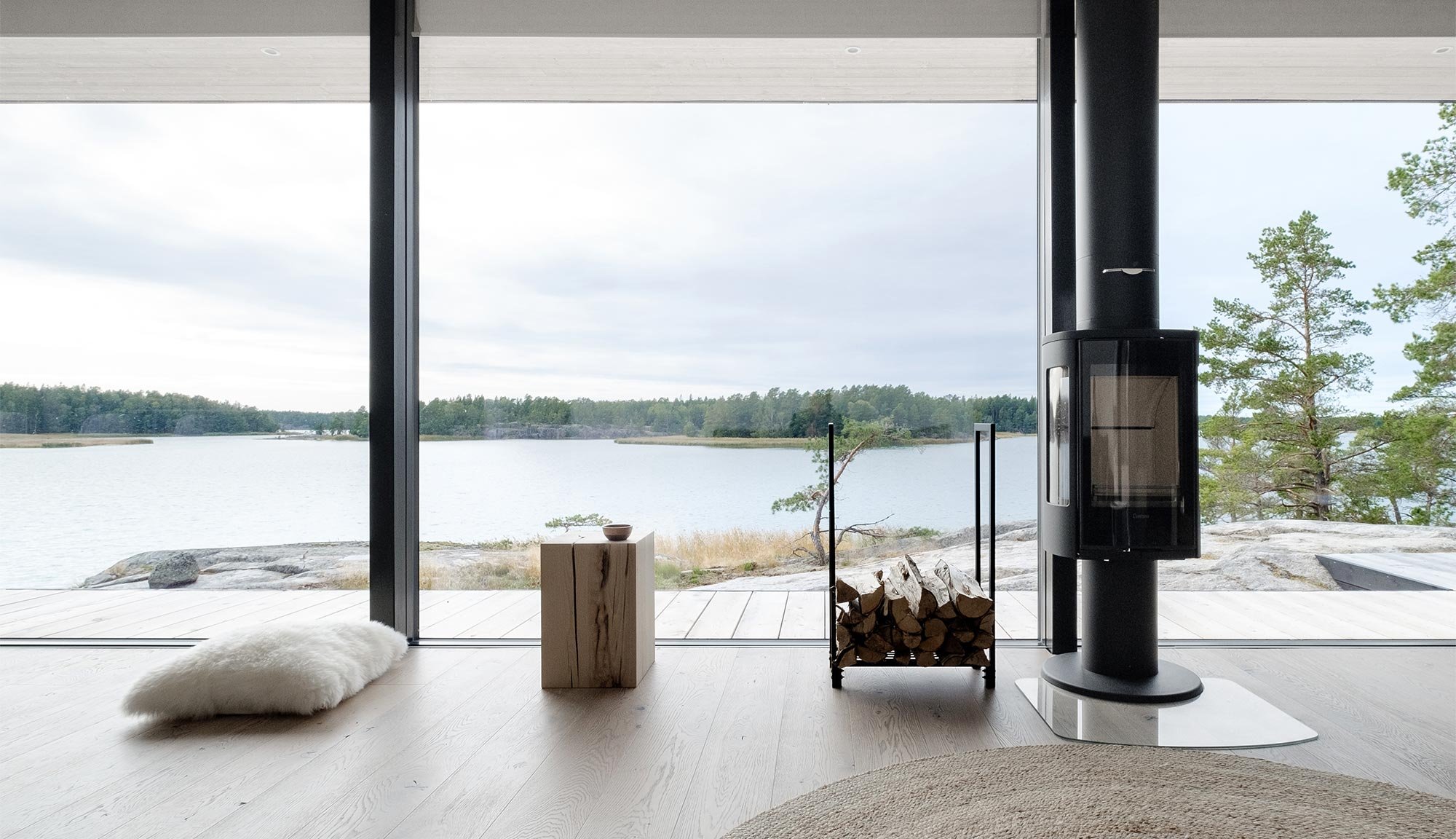 Moderni huvila ja sauna Uudessakaupungissa