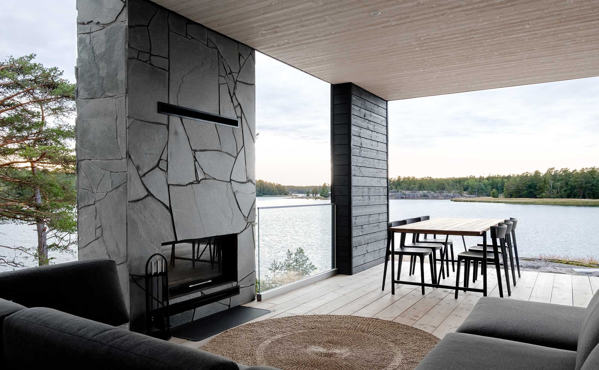 Moderni huvila ja sauna Uudessakaupungissa