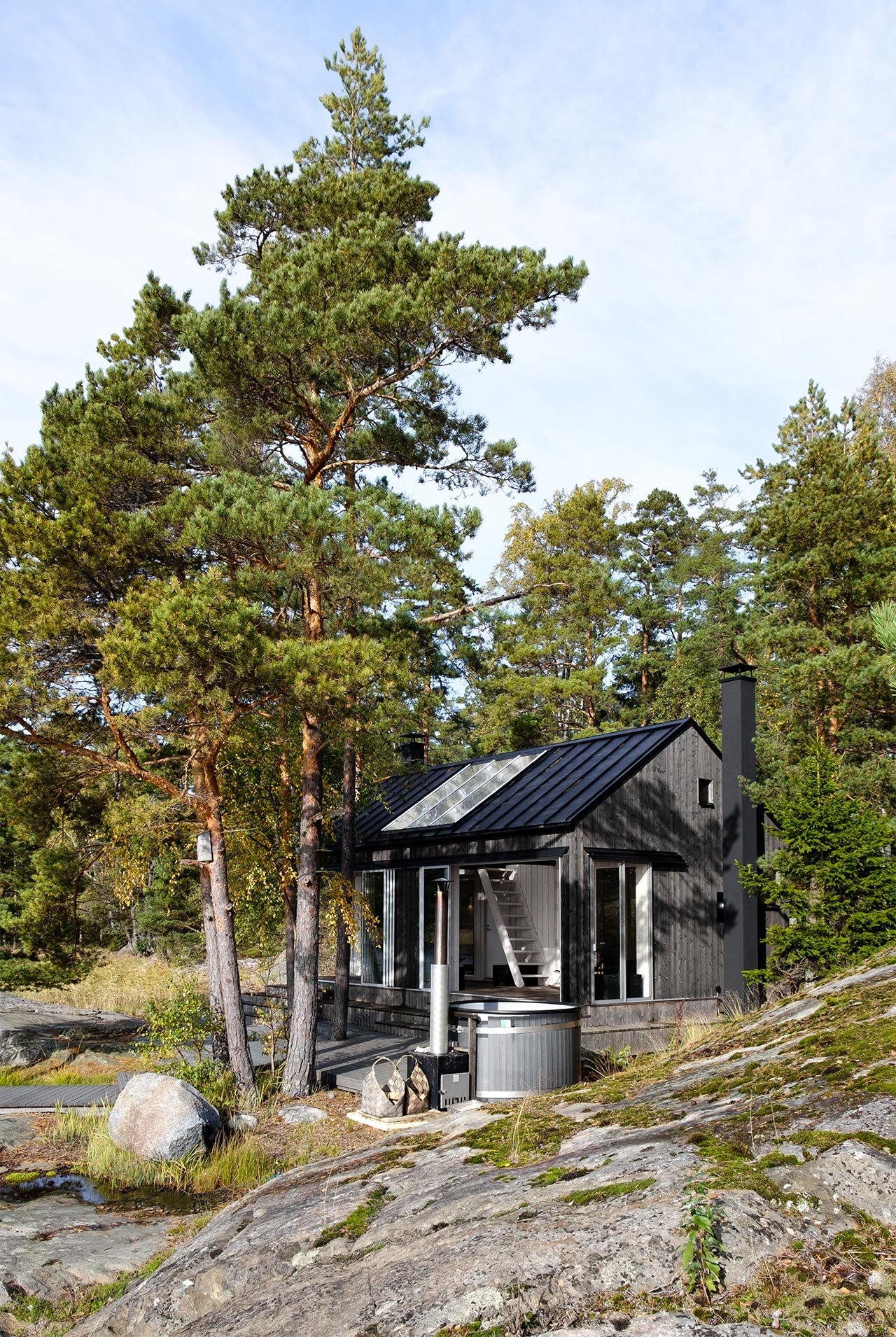 Moderni saunarakennus Särkisalossa