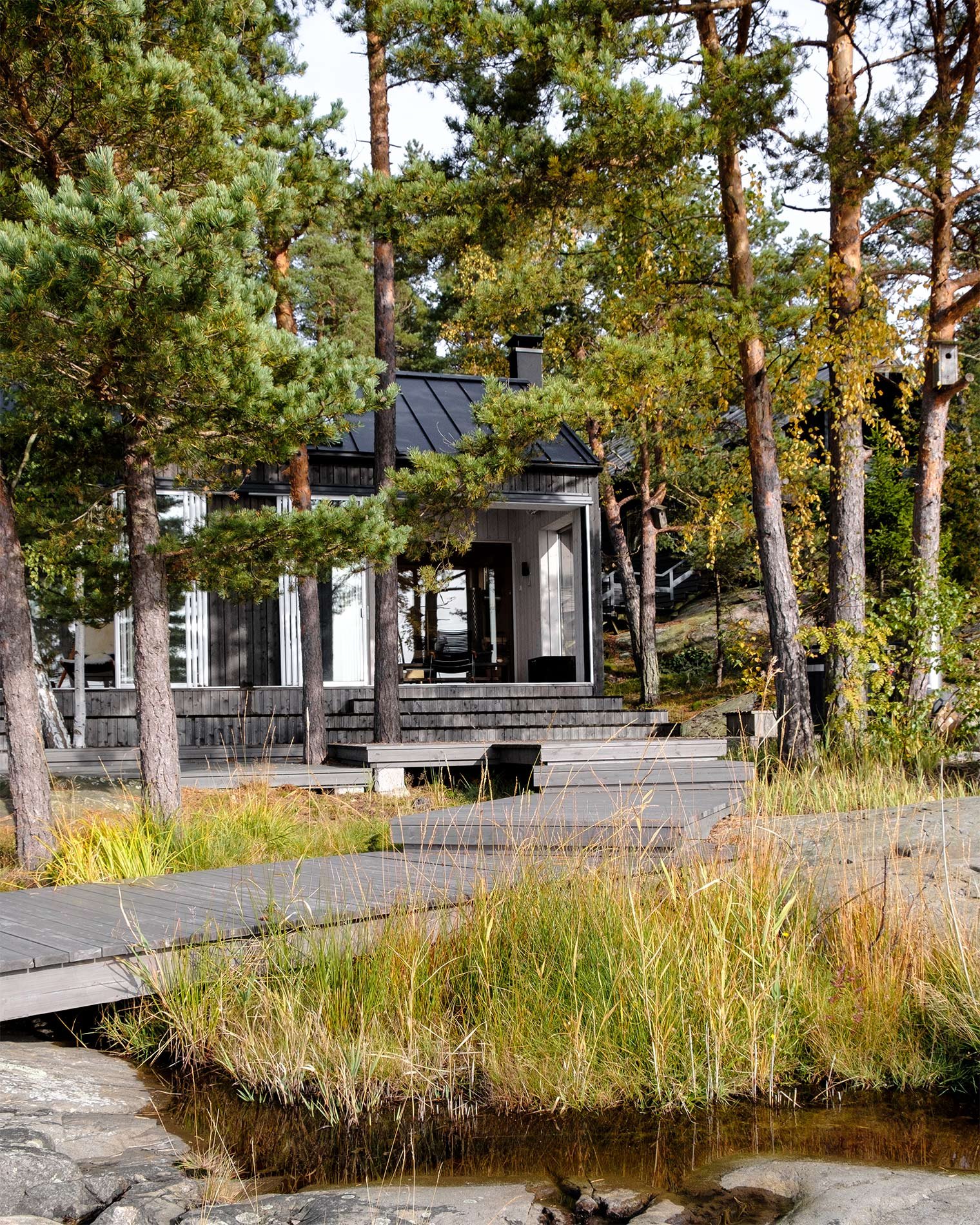 Moderni saunarakennus Särkisalossa