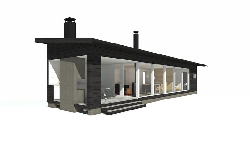 Sunhouse Linjakas talo S170-171