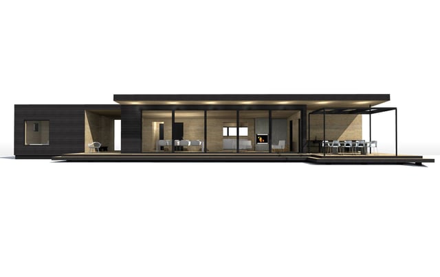 Sunhouse moderni mökki S400