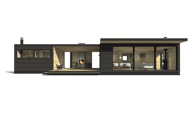Sunhouse moderni mökki S400-60
