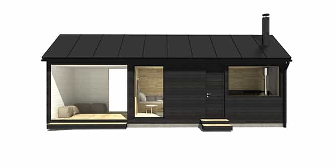 Sunhouse Sauna Ö - moderni saunarakennus