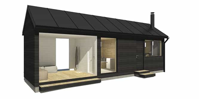 Sunhouse Sauna Ö - moderni saunarakennus