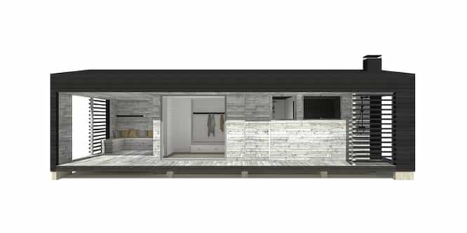 Sunhouse Sauna G - moderni rantasauna