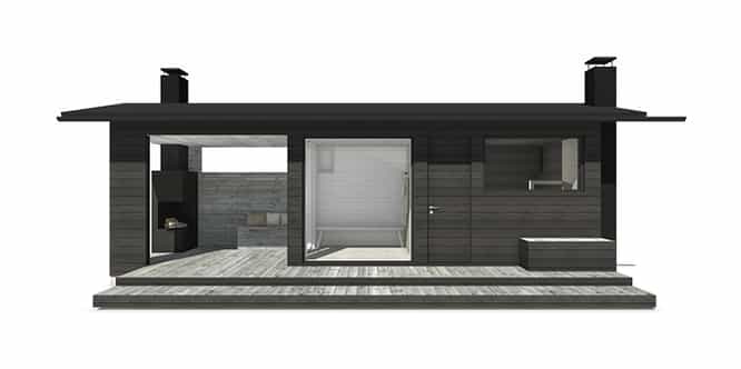 Sunhouse Sauna Q - pieni saunarakennus