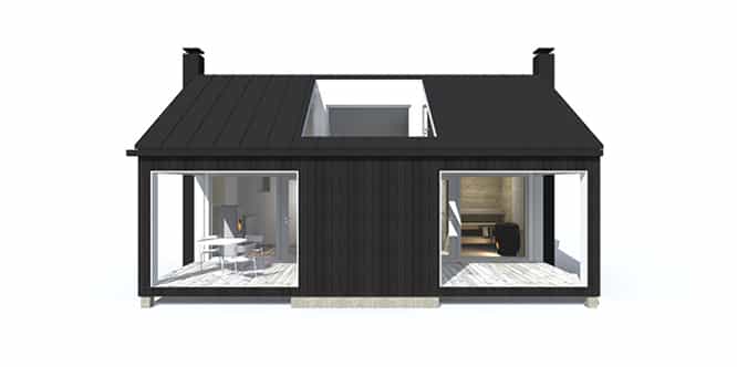 Sunhouse Sauna XS3 - moderni saunamökki