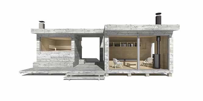Sunhouse Sauna Z - moderni saunarakennus
