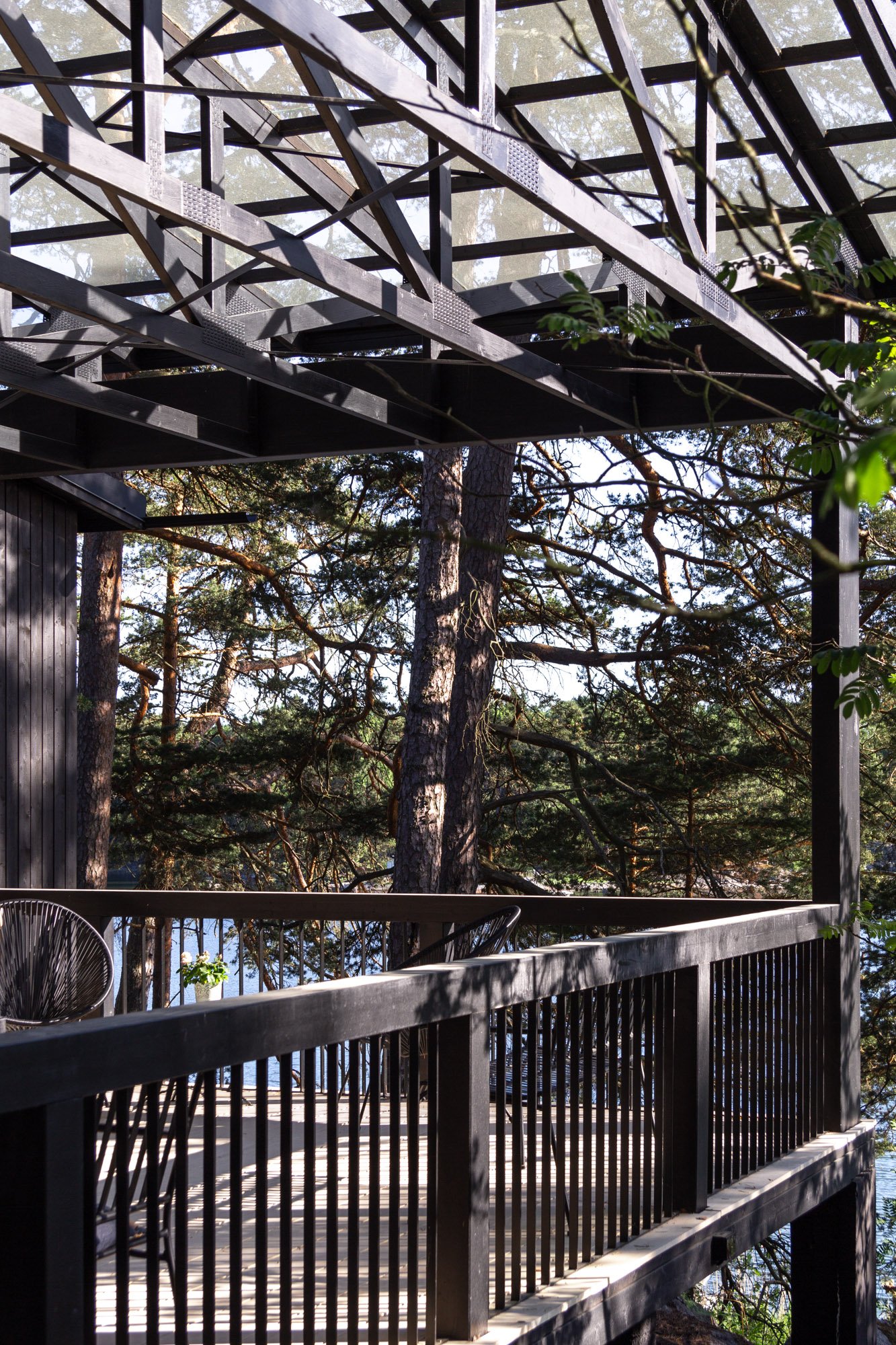 Moderni vapaa-ajan asunto ja sauna Helsingin saaristossa