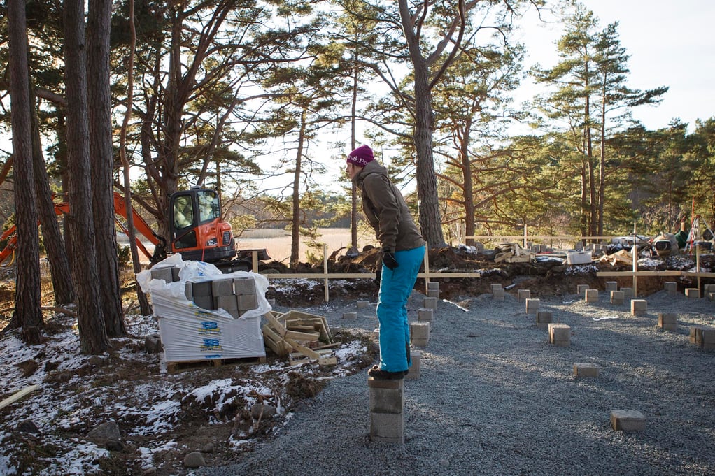 rakennusblogi mökin rakentaminen