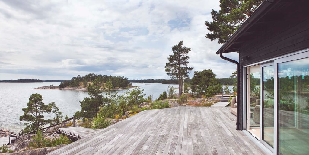 moderni vapaa-ajan asunto Kirkkonummella