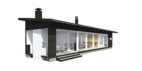 Sunhouse Linjakas talo S170/171 - Moderni vapaa-ajan asunto
