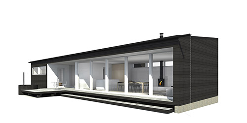 Sunhouse Linjakas talo S500 - Moderni huvila