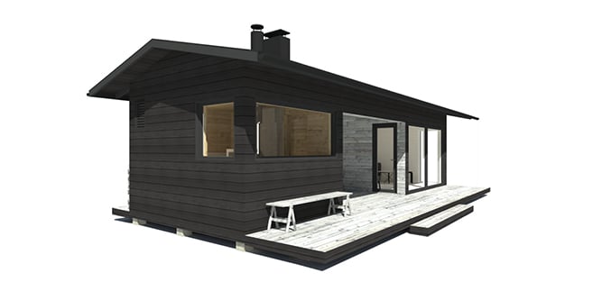 Sunhouse Sauna Y - moderni saunarakennus