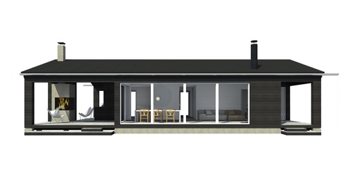 Sunhouse Linjakas talo S270 - Moderni vapaa-ajan asunto