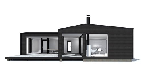 Sunhouse Linjakas talo S330 - Moderni vapaa-ajan asunto